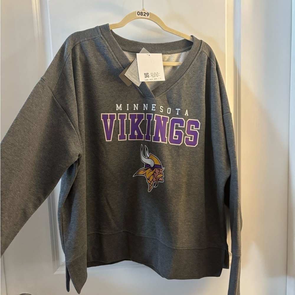 Gameday Couture Gray Minnesota Vikings Sweatshirt Sz XXL - Picture 2 of 10
